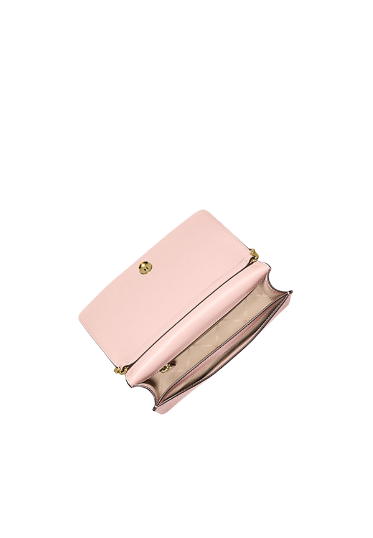 ( PREORDER ) Michael Kors Jet Set Medium Signature Logo Crossbody Bag In Powder Blush 35F5GTVC8V