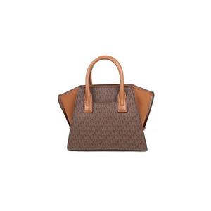 Michael Kors Signature Small Avril 35F1G4VM2B Top Zip Satchel Bag In Brown Acorn