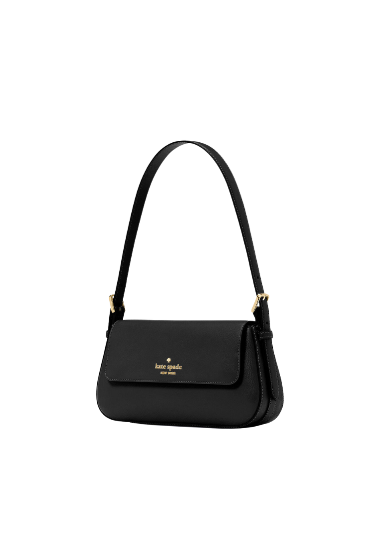 Kate Spade Madison Small Flap Shoulder Bag In Black KK952