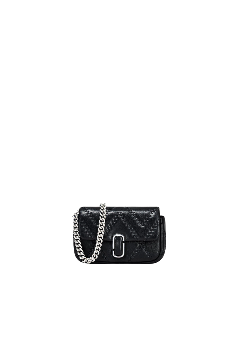 Marc Jacobs The Quilted Leather Shoulder Bag J Marc Mini In Black 2F4HCR037H04
