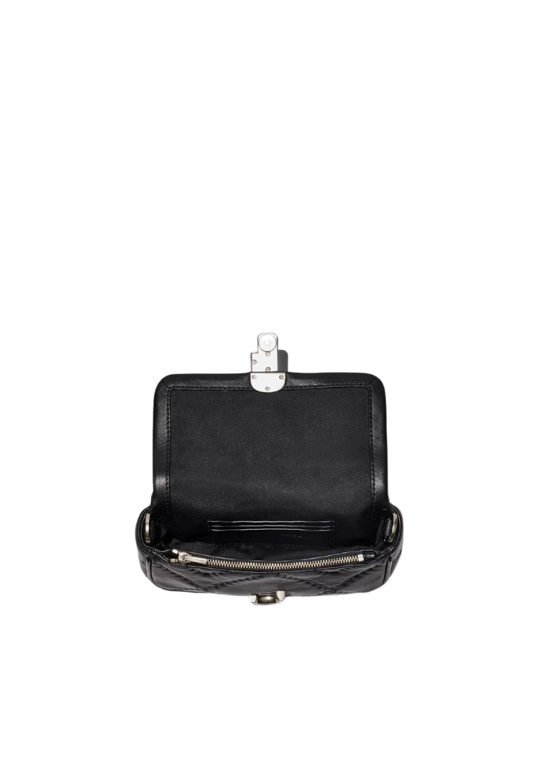 Marc Jacobs The Quilted Leather Shoulder Bag J Marc Mini In Black 2F4HCR037H04