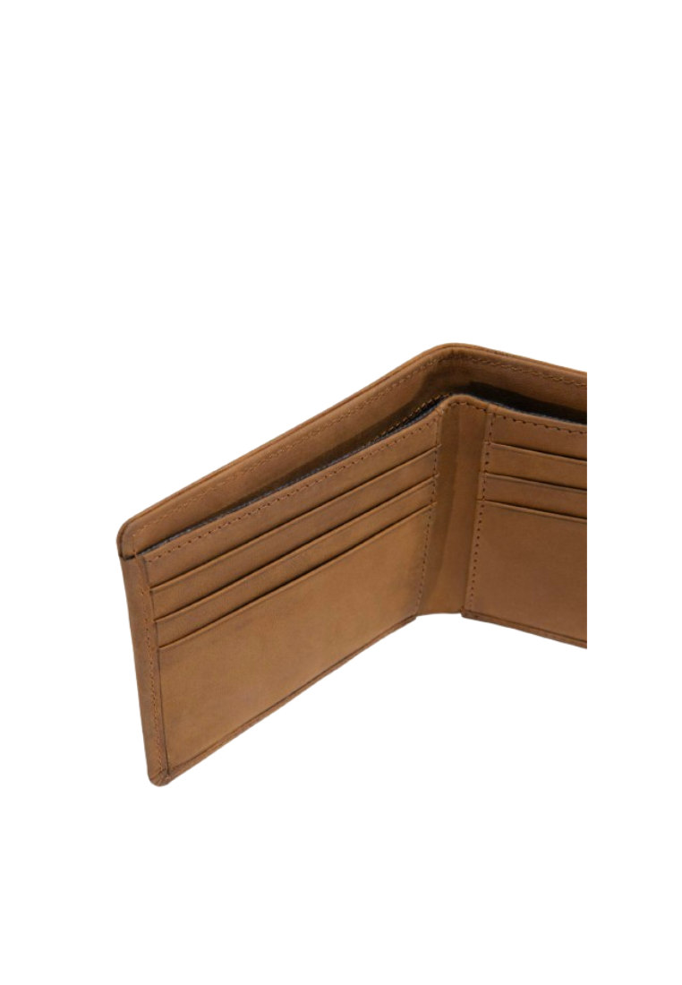 Carhartt Saddle WW0207 Leather Bifold Wallet In Khaki