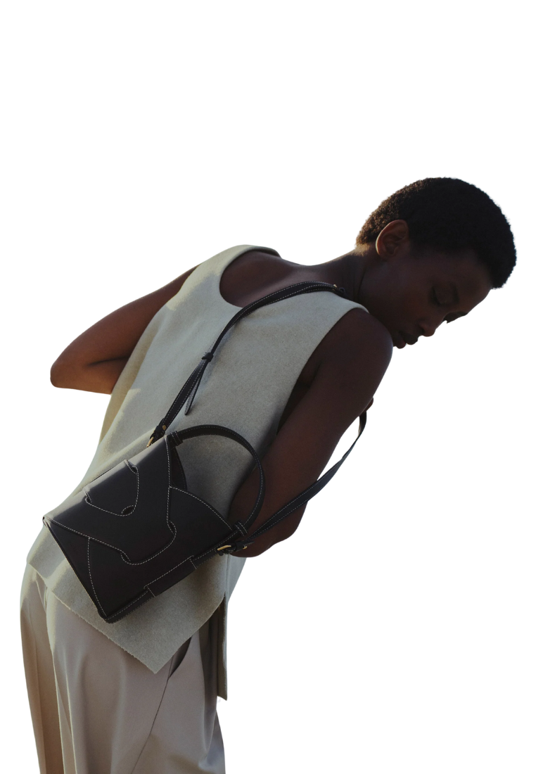 ( PREORDER ) Polene Nodde Seau Crossbody Bag In Black