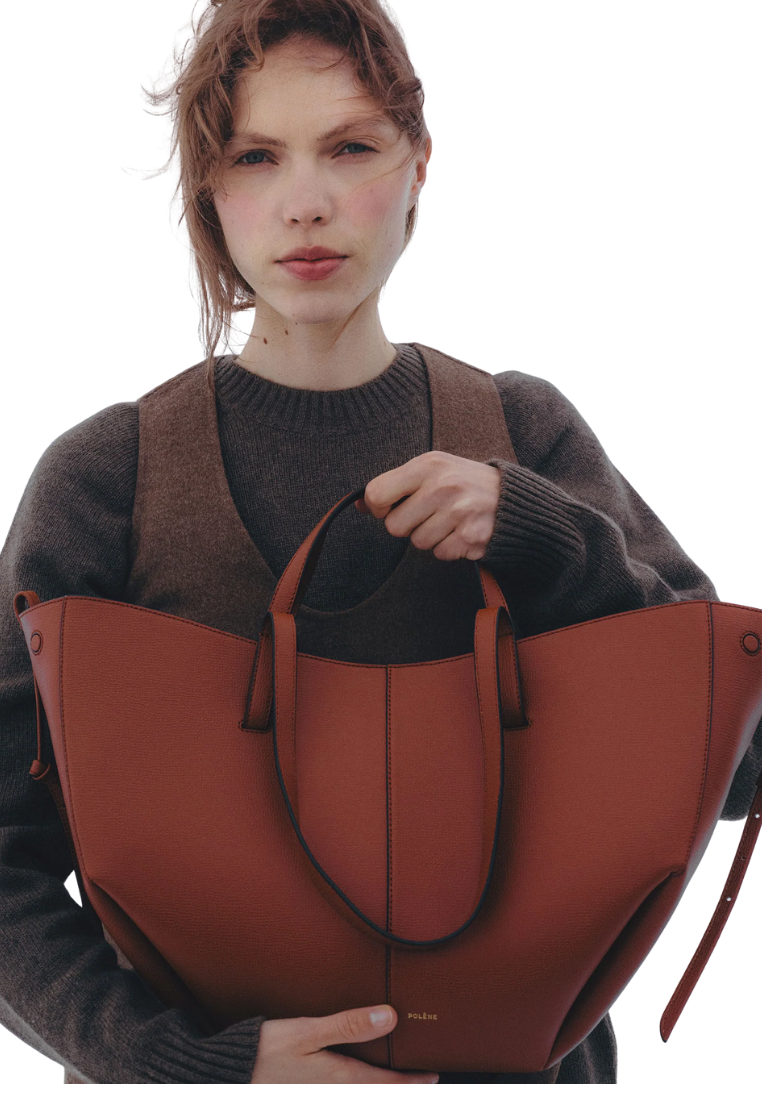 ( PREORDER ) Polene Cyme Tote Bag In Red Clay