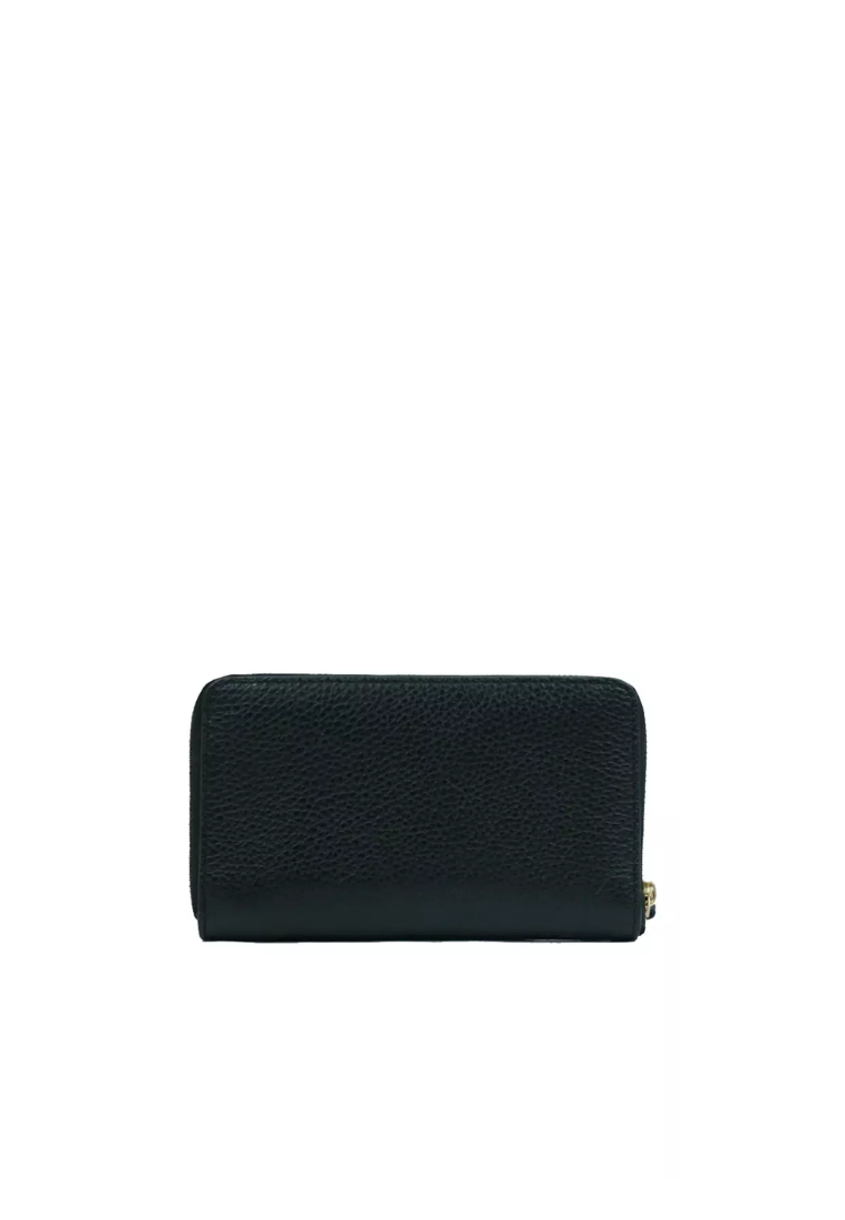 Coach Medium ID C4124 Zip Wallet In Black