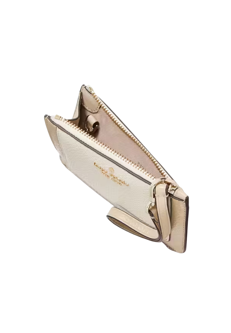 Kate Spade Lena Colorblock Small Card Holder In Light Sand KH790