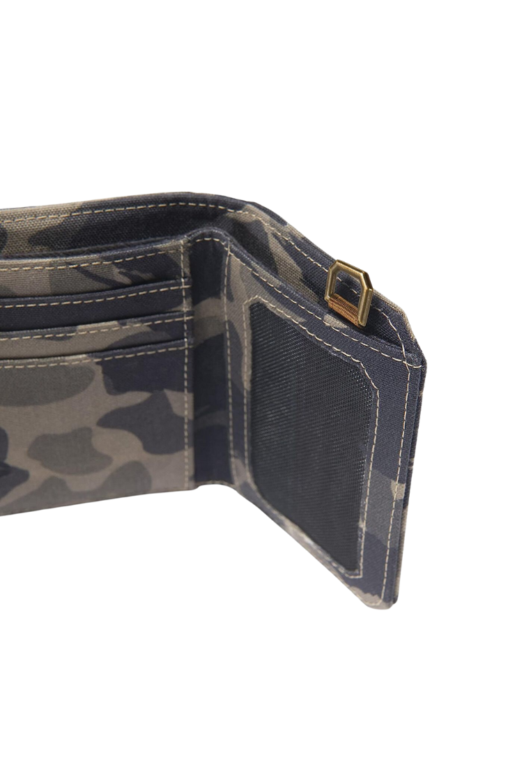 Carhartt Nylon Duck Trifold Wallet In Brown Dark Camo WW0236