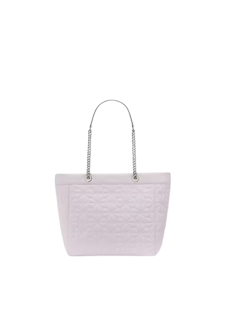 Kate Spade Spade Flower Quilted Nylon Tote Bag In Pale Amethyst Kk074