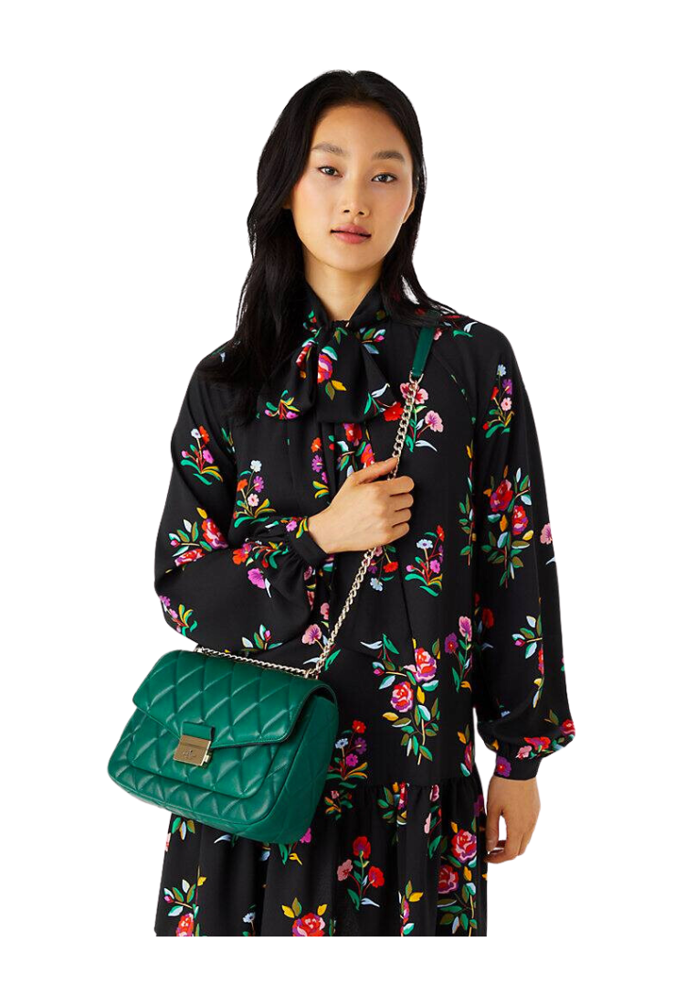 Kate Spade Carey Shoulder Bag Medium Flap In Deep Jade KA766