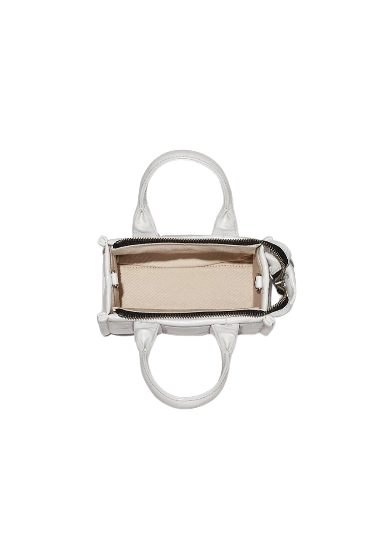Marc Jacobs The Shiny Crinkle Small Tote Bag In White H065L01PF22
