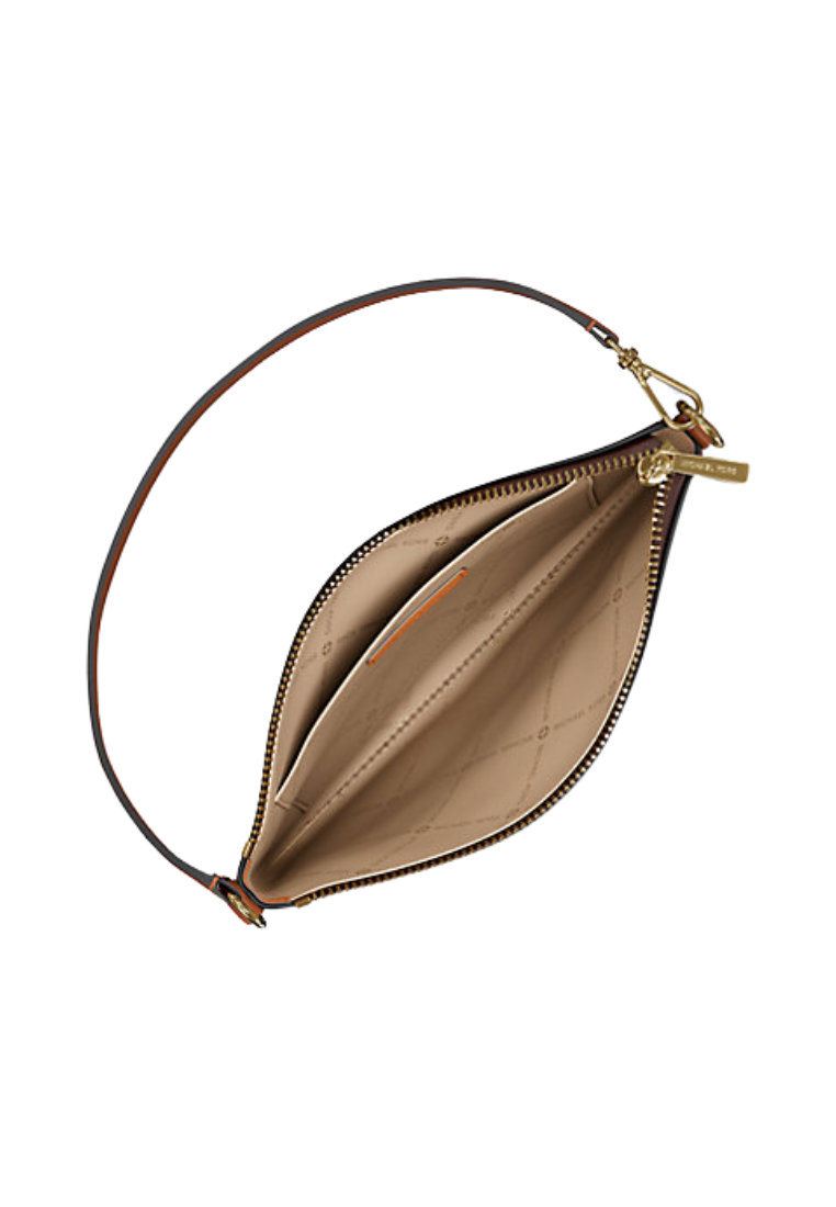 Michael Kors Jet Set Wristlet Small Signature Logo Convertible In Brown 35T4Gtvw5V