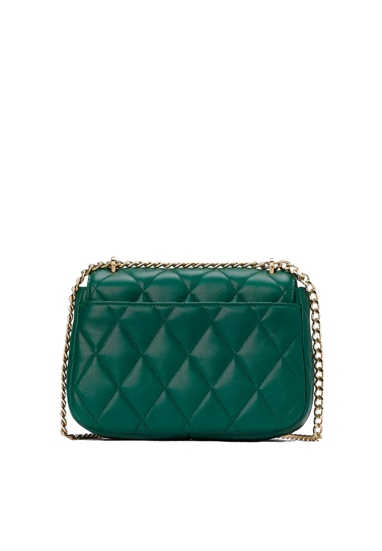 Kate Spade Carey Shoulder Bag Small Flap In Deep Jade KA767