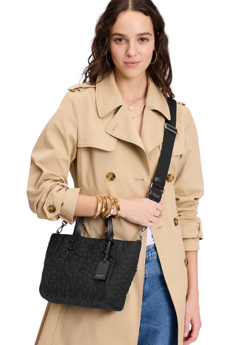 Kate Spade Tilly Quilted Small Tote Bag In Black KK810