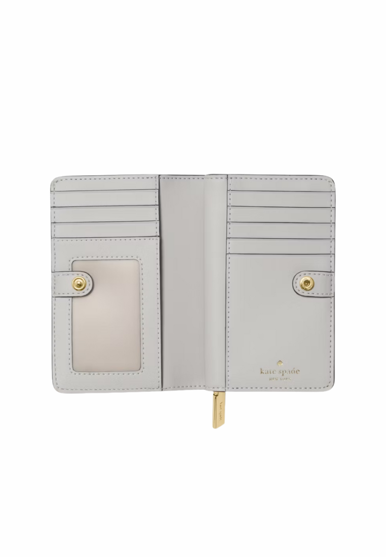 Kate Spade Madison Metallic Medium Wallet In Crinkle Metallic KN221