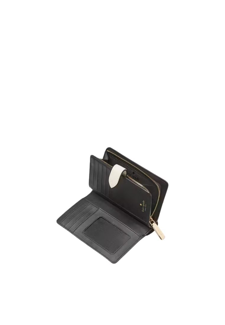 Kate Spade Madison Puffy Heart Wallet Medium Bifold In Meringue Multi Kk182