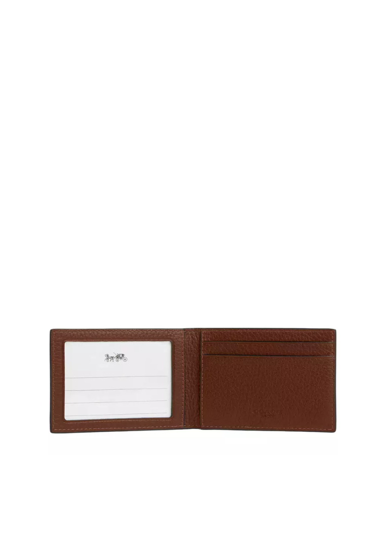 Coach Compact Billfold Wallet In Saddle CM167