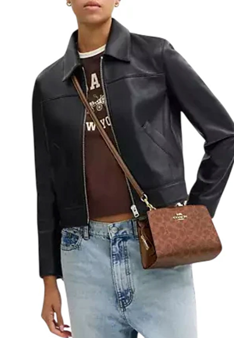 Coach Gia Crossbody Bag In Signature Canvas In Brown Copper CCK70