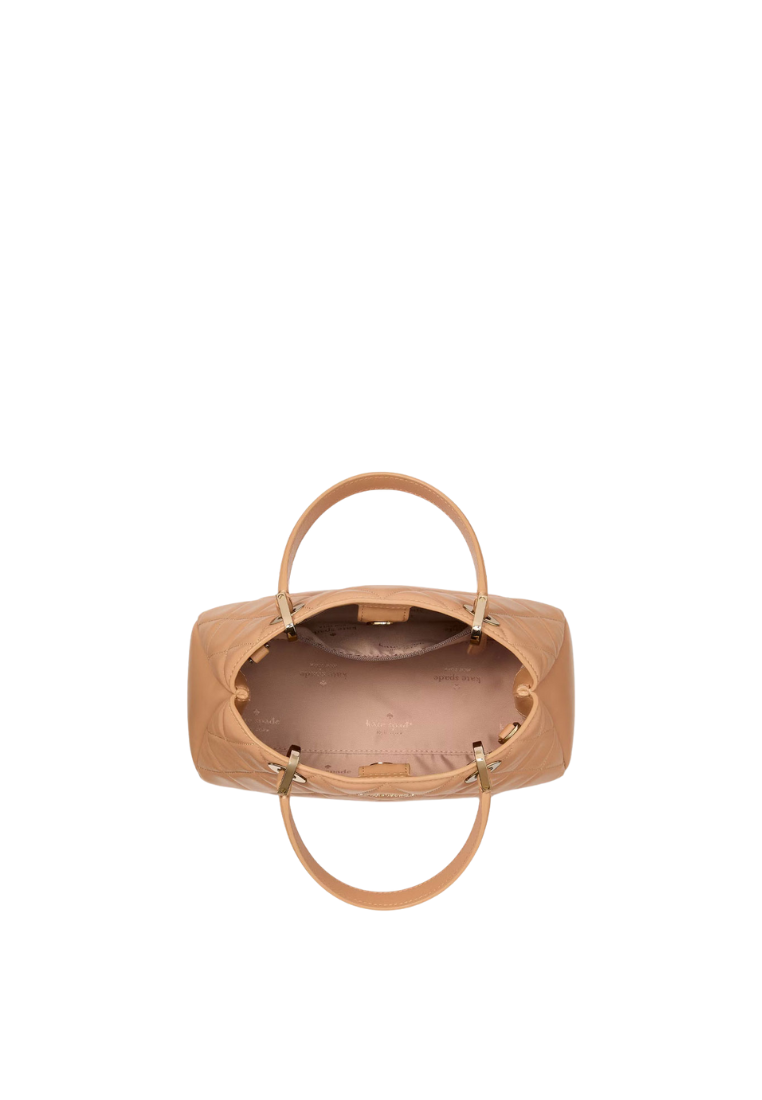 Kate Spade Carey Small Quilted Sullivan Satchel Bag In Tiramisu KI849