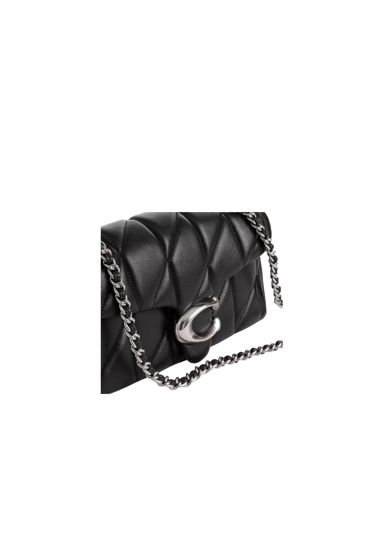 ( PREORDER ) Coach Tabby 20 With Pillow Quilting Shoulder Bag In Silver Black CP149