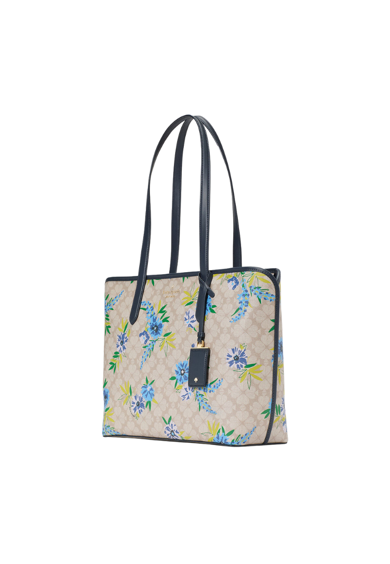 Kate Spade Spade Flower Large Tote Bag In Blazer Blue KL003Z