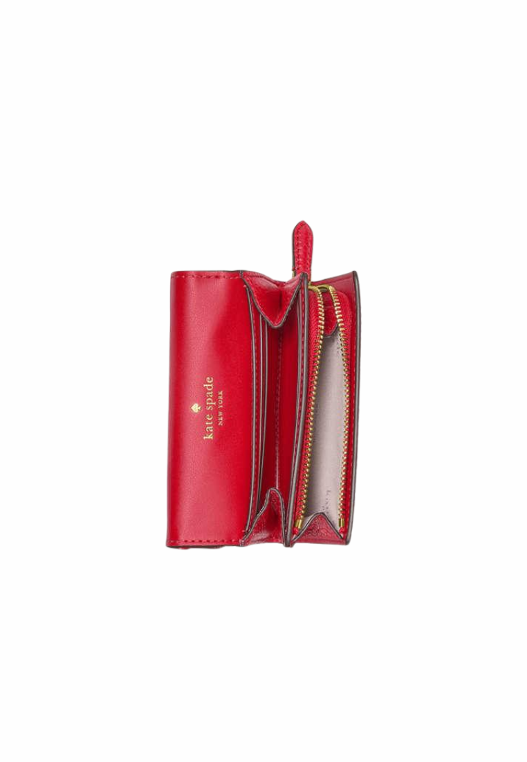 Kate Spade Kayla Small L-Zip Wallet In Perfect Cherry KK056