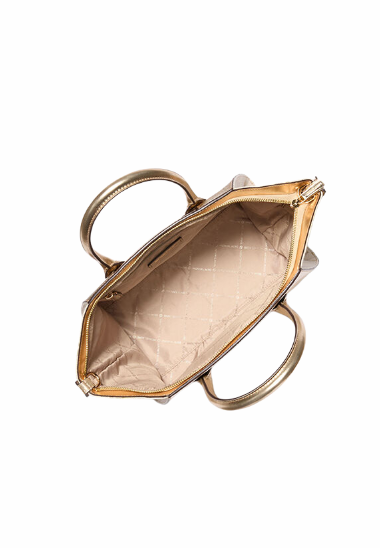 Michael Kors Avril Large Top Handle In Pale Gold 35S5G4VS3M
