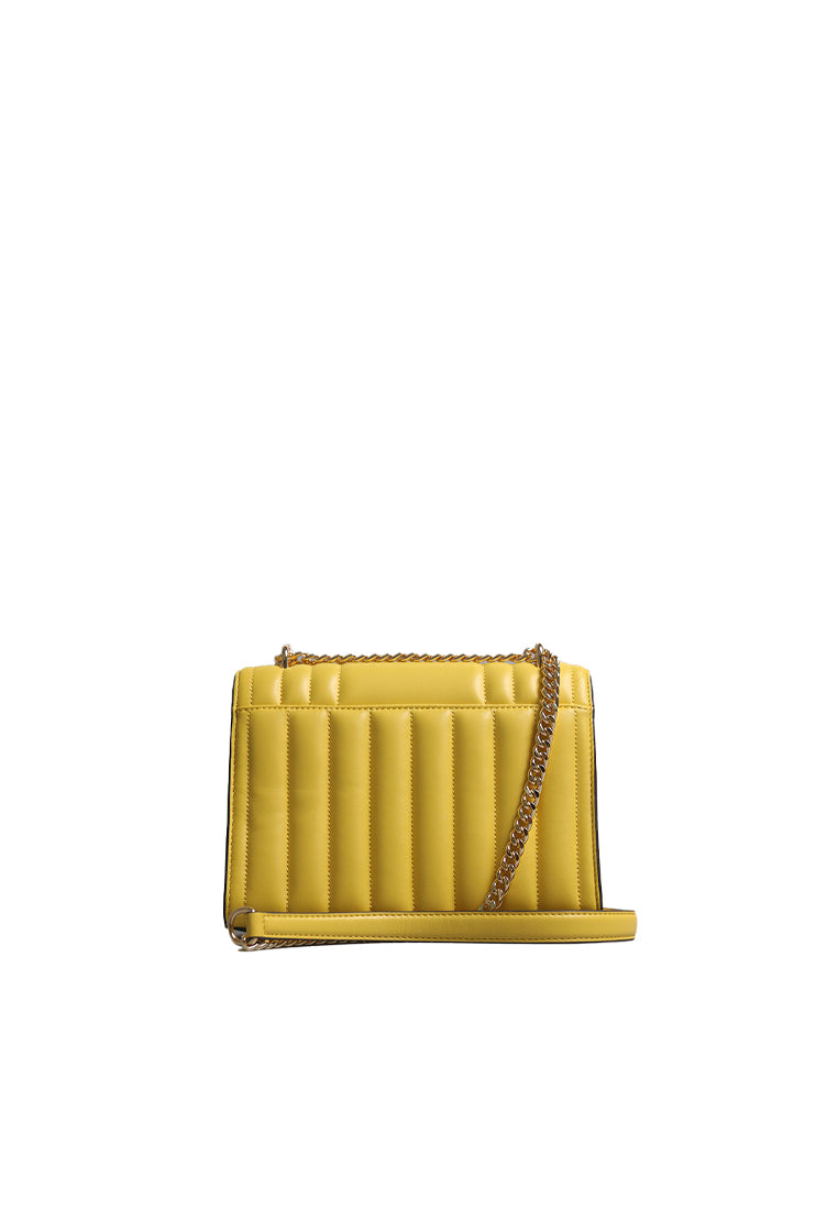 Michael Kors Whitney Medium Quilted Flap Shoulder Bag In Golden Yellow 35R4GWHL6U