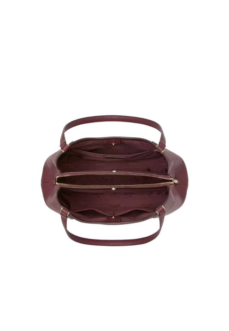 Kate Spade Lena Triple Compartment Shoulder Bag In Cherrywood KH435