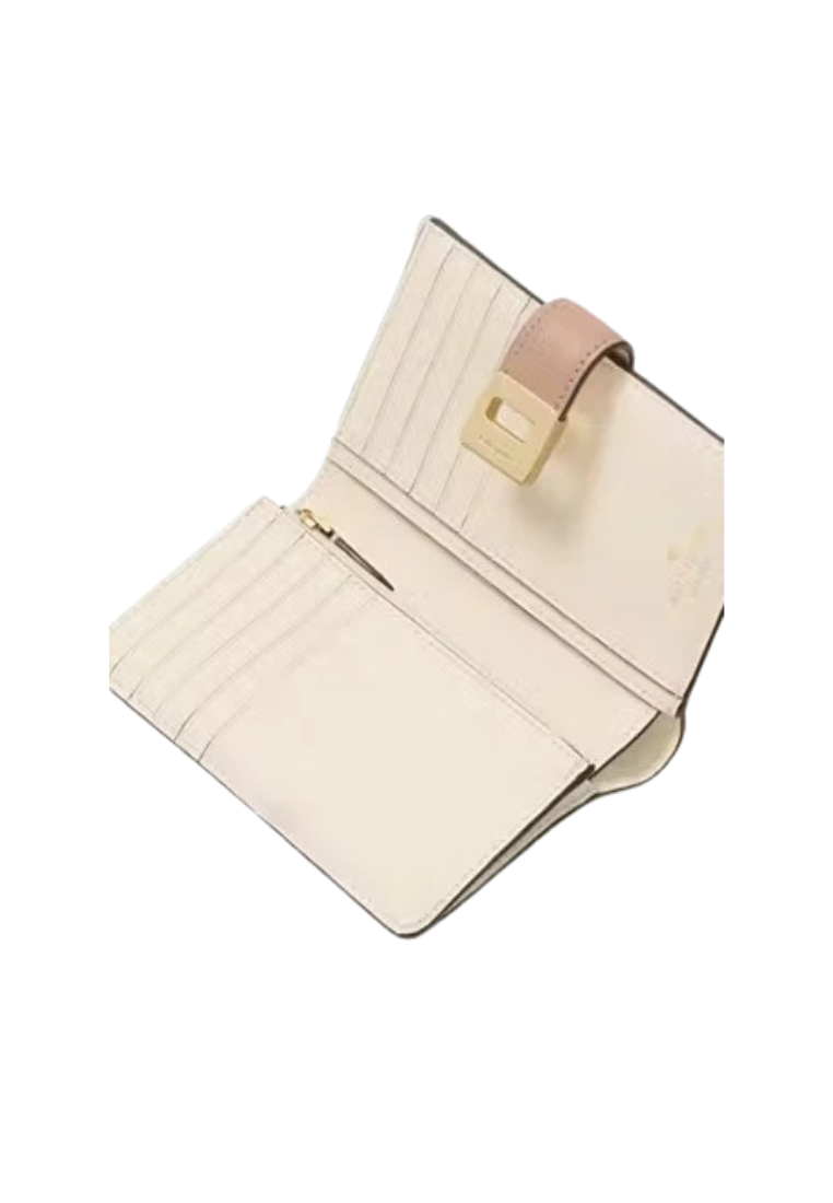 Kate Spade Phoebe Turnlock Medium Wallet In Toasted Hazelnut KK246