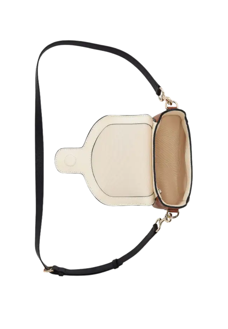 Marc Jacobs The Colorblock Pebble Saddle Bag In Cloud White Multi 2F5HCR019H01