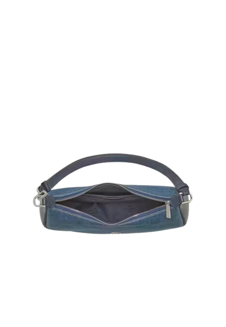 Kate Spade Kayla Large Denim Fabric Shoulder Bag In Blue Multi KK082