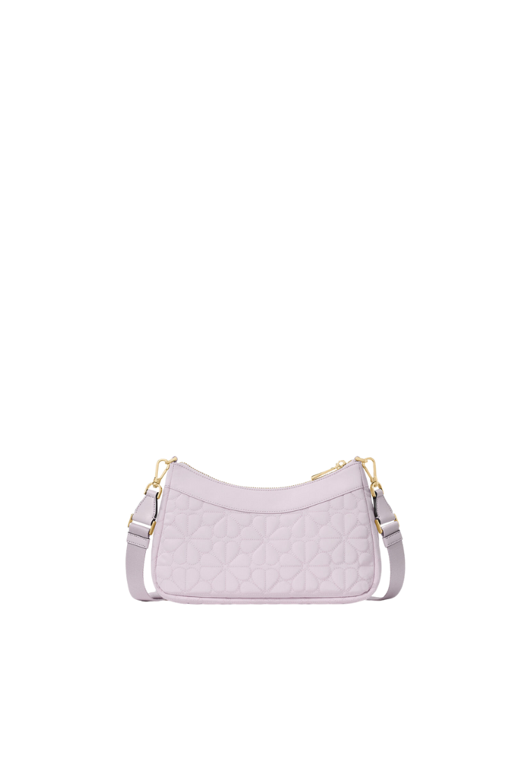 Kate Spade Spade Flower Quilted Fabric Convertible Crossbody Bag In Pale Amethyst Kk077