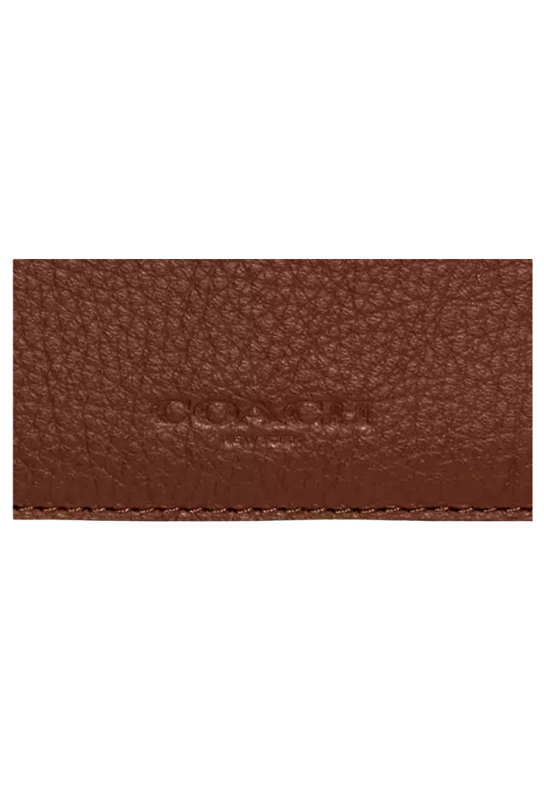 Coach Zip Card Case Card Case In Saddle C4280