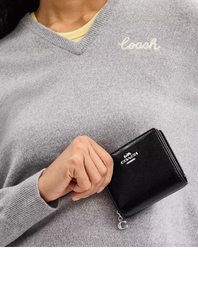 Coach Snap Wallet In Black CW790