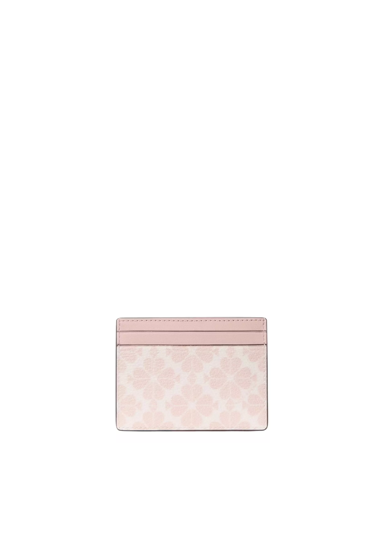 Kate Spade Signature Spade Flower Small Slim Card Case In Rose Smoke KI371