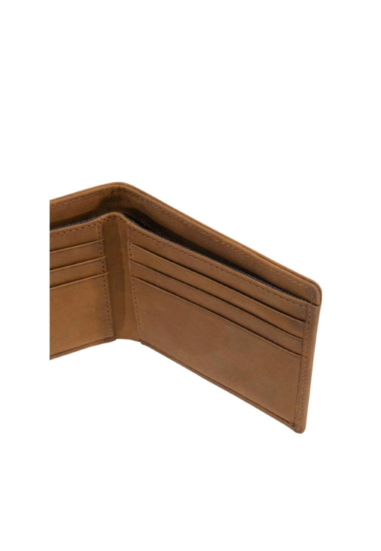 Carhartt Saddle WW0207 Leather Bifold Wallet In Khaki