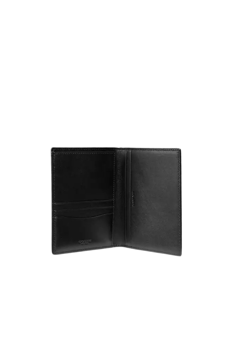 ( PREORDER ) Coach Passport Case In Signature Canvas Passport Case In Charcoal 37470