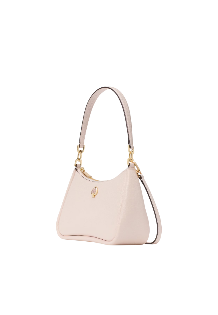 Kate Spade Kayla Embellished Spade Convertible Shoulder Bag In Powder Sugar Kk164