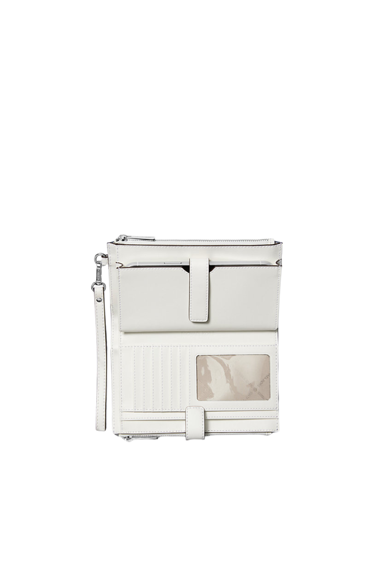 Michael Kors Jet Set Travel Large Embellished Signature Logo Wristlet In Denim 35R5STVW3C