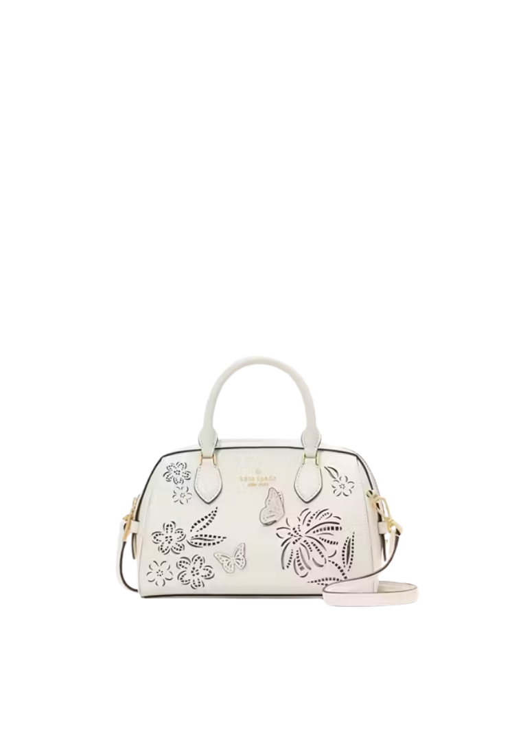 ( PREORDER ) Kate Spade Madison Perforated Small Dolly Duffle Bag In Meringue KL035