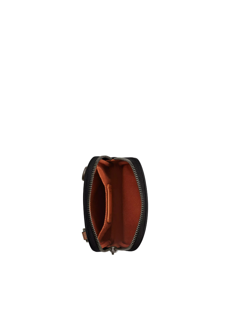 Coach Aden Crossbody Bag Signature Canvas In Tan Black CW364