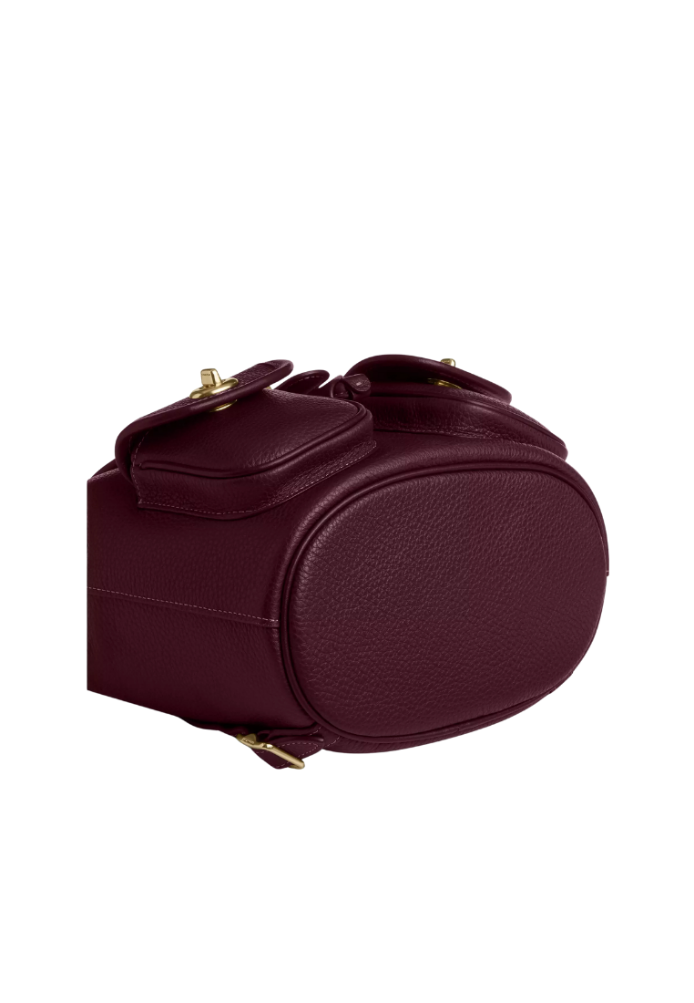 ( PREORDER ) Coach Hadley Backpack In Dark Wine CBH09