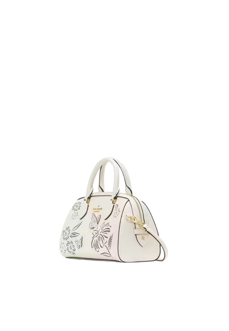 ( PREORDER ) Kate Spade Madison Perforated Small Dolly Duffle Bag In Meringue KL035