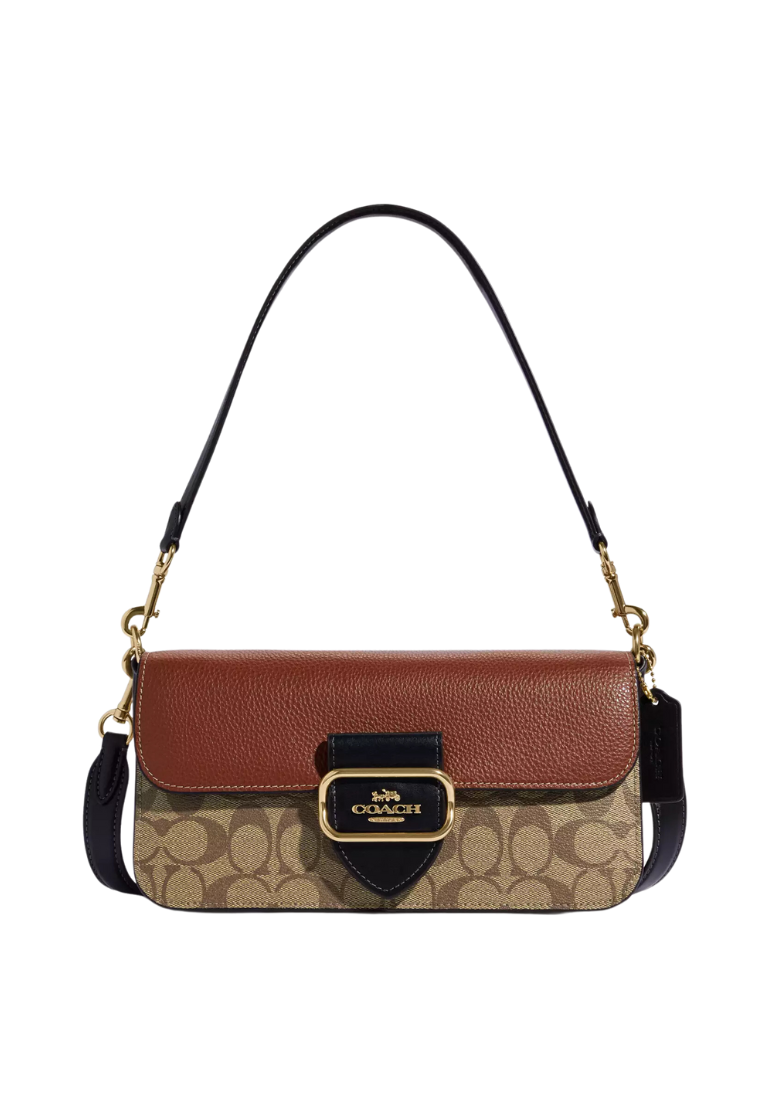 Fashion MORGAN SHOULDER BAG IN SIGNATURE CANVAS