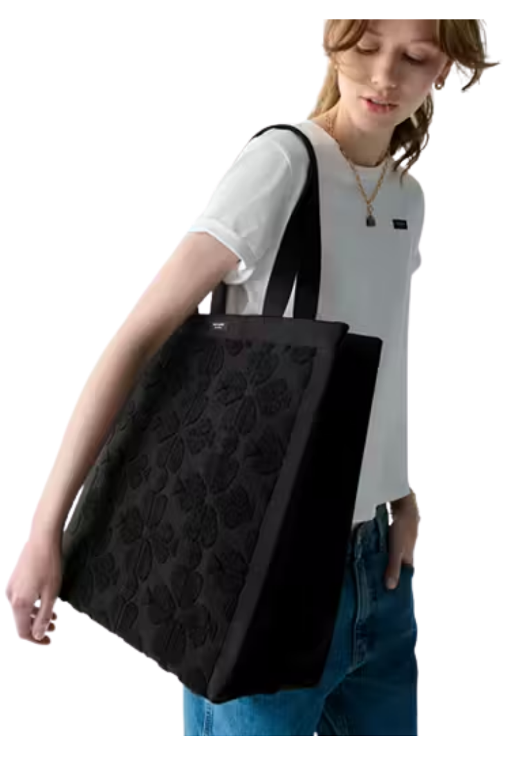 ( PREORDER ) Kate Spade Brooke Terry Carryall Large Tote Bag In Black KL836