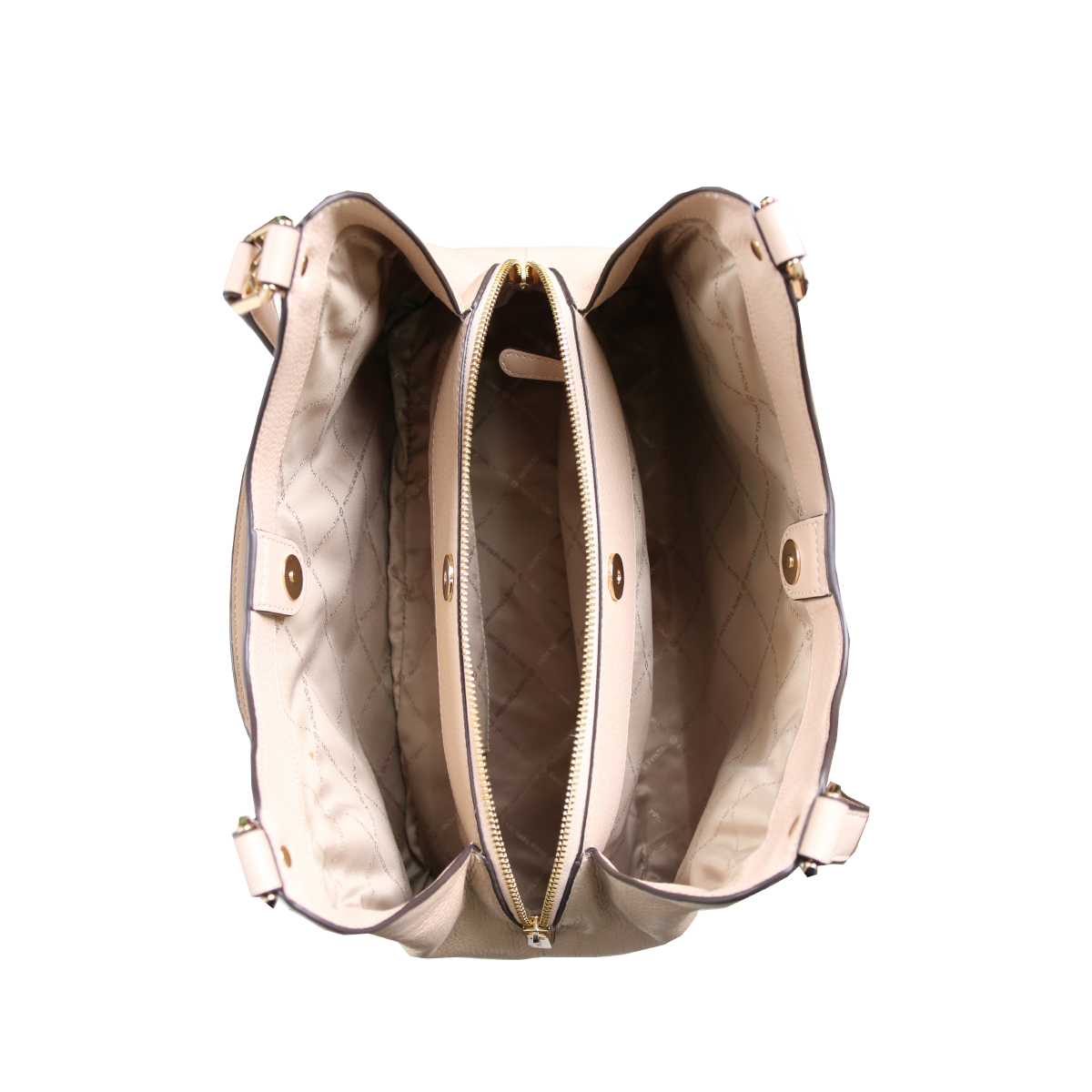 Michael Kors Arlo 35S3GW7L7I Large Leather Crossbody Bag In Buff