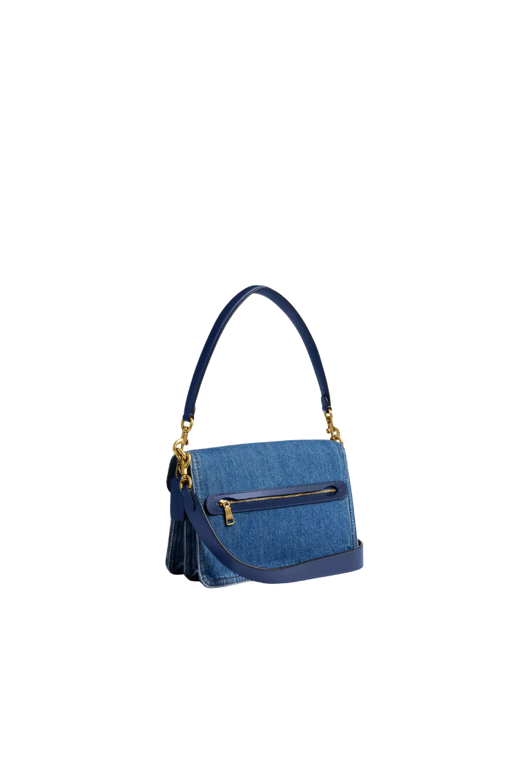 ( PREORDER ) Coach Chain Tabby Shoulder Bag In Deep Blue CAN14