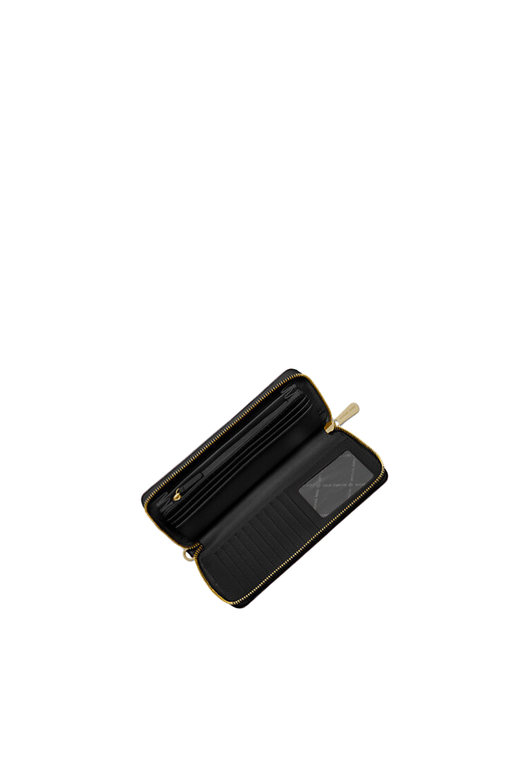 Michael Kors Jet Set Travel Continental Large Wallet 35T7GTVE7L In Black