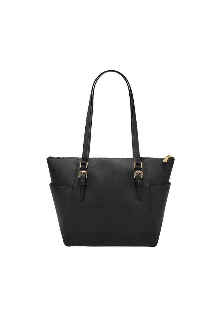 Michael Kors Charlotte Large Top Zip Tote Bag 35T0GCFT7L In Black