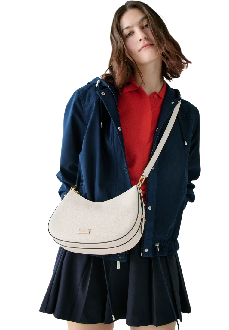 ( PREORDER ) Kate Spade Liv Convertible Shoulder Bag In Cashew Milk KM491